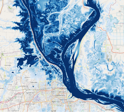 scientific depiction of Nationwide Flood Modelling for Cambodia